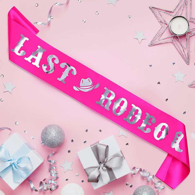 Bride Tribe Sash - 1Pcs Last Rodeo Sash Bachelorette Party