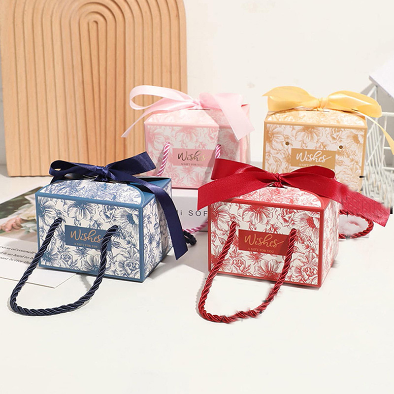 Wedding Event Supply - 25/50Pcs Wishes Candy Box With Handle