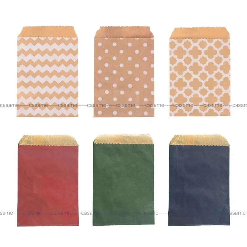 Wedding Supply Business - 50pcs, 15x10cm Wave Dot Kraft Paper
