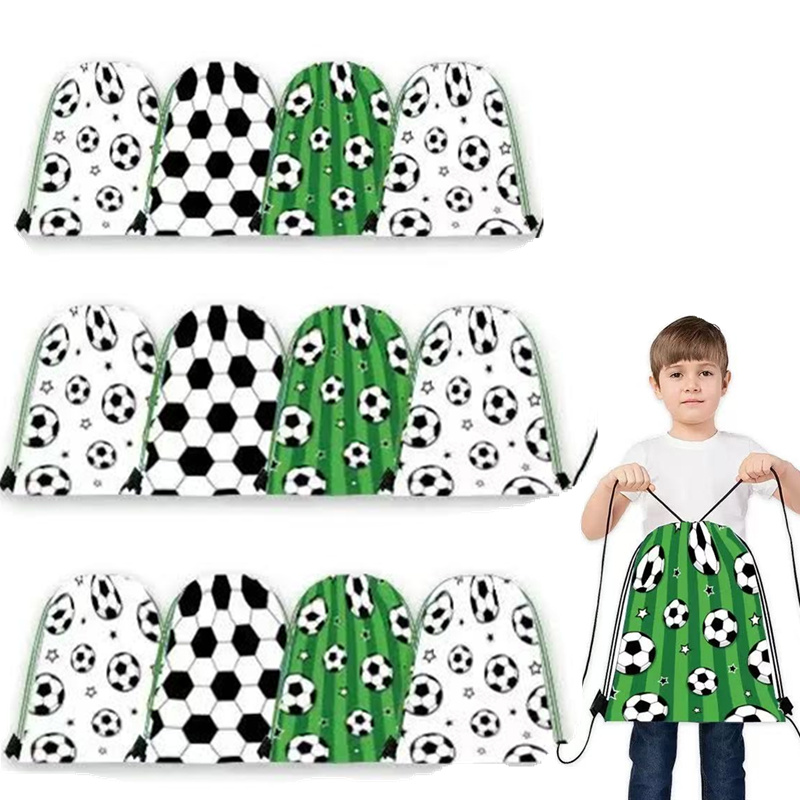 Wedding Event Supply - 6/24Pcs Football Party Favors Drawstring Bags