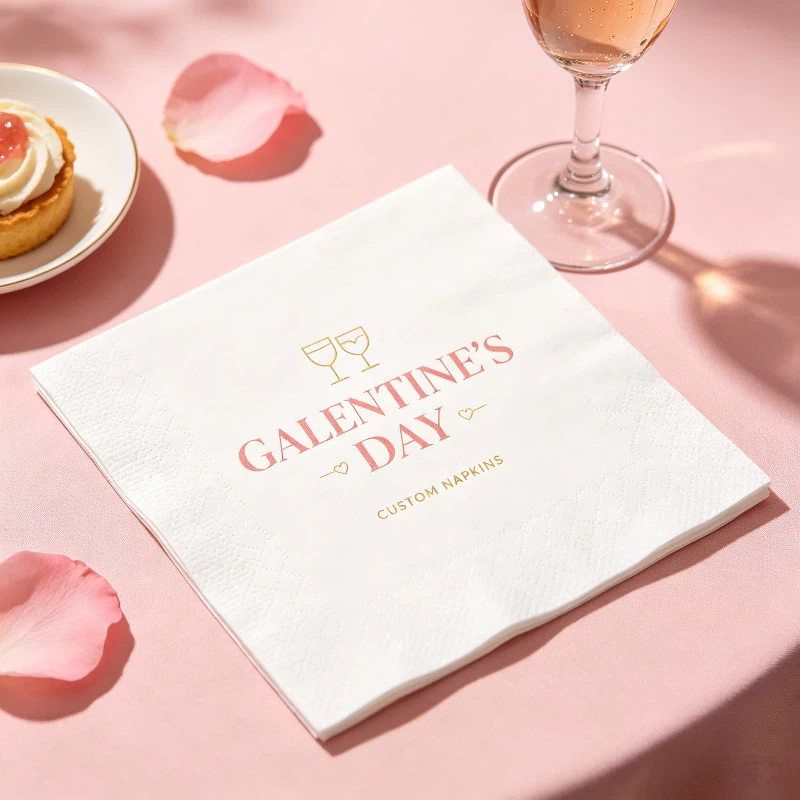 Wedding Supply Business - Custom Wedding Paper Napkins Personalized Logo