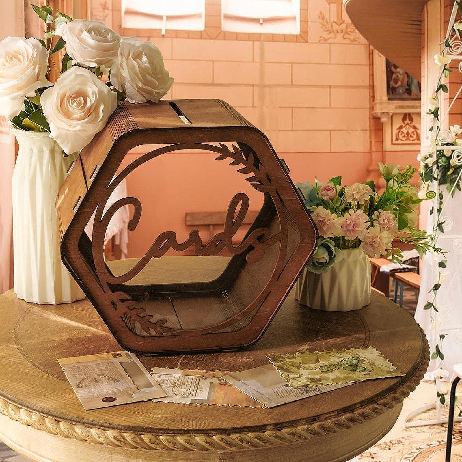 Wedding Card Box with Slot Dec - Wedding Card Box 评论和价格