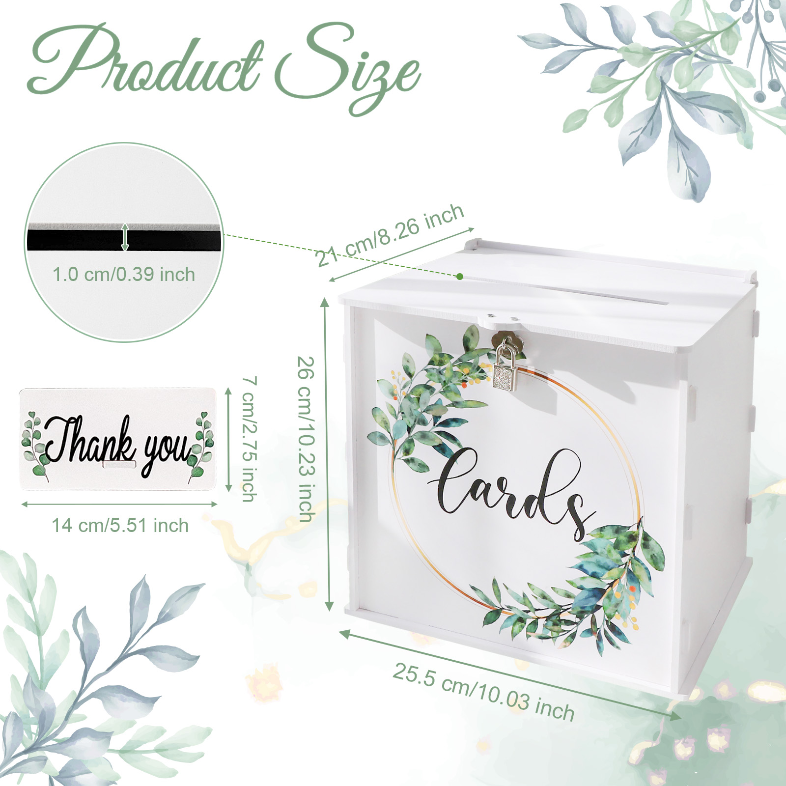 Wedding Card Box with Lock, PV - Wedding Card Box 评论和价格