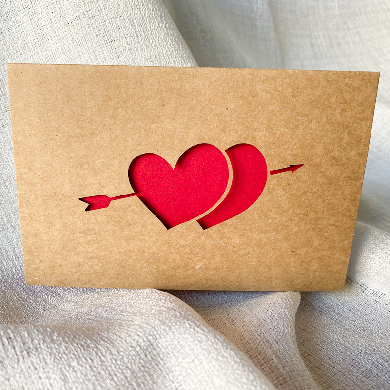 Love Gift Cards Red Kraft Pape - Wedding Supply Business 评论和价格
