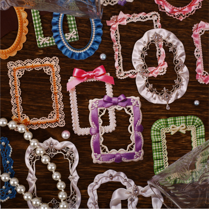 8 Sheets Vintage Ribbon Border - Papercraft Supply Ribbon 评论和价格