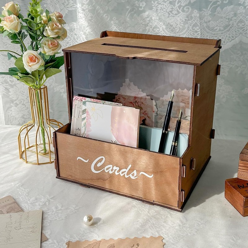 DIY Wooden Wedding Card Box St - Wedding Card Box 评论和价格
