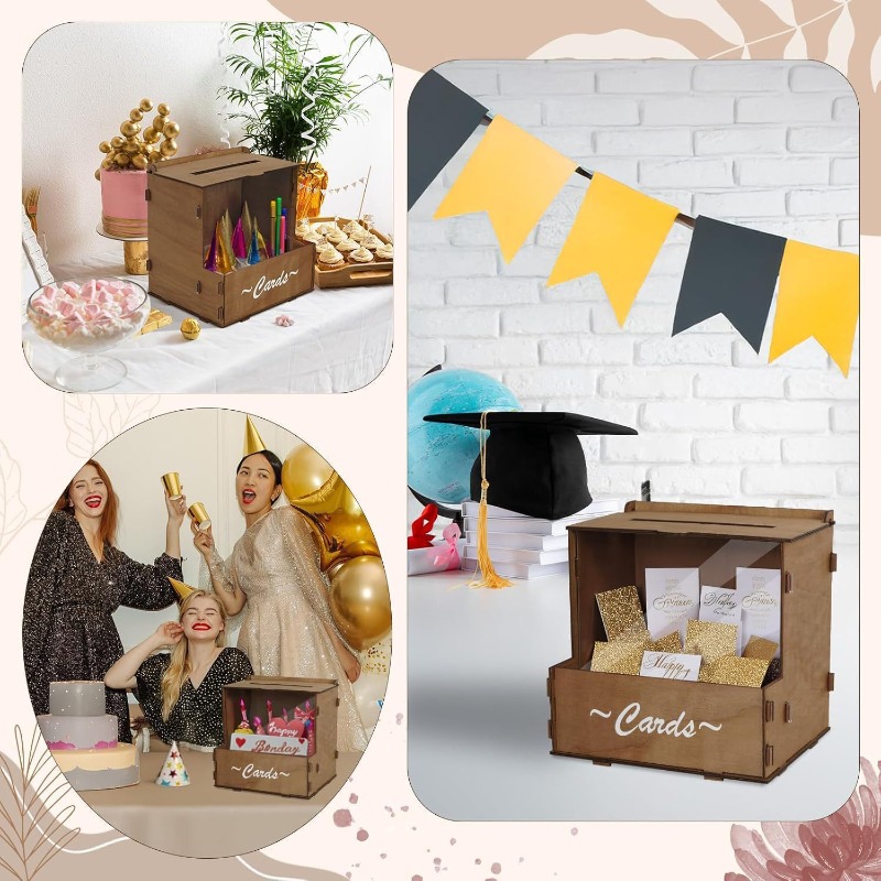 DIY Wooden Wedding Card Box St - Wedding Card Box 评论和价格