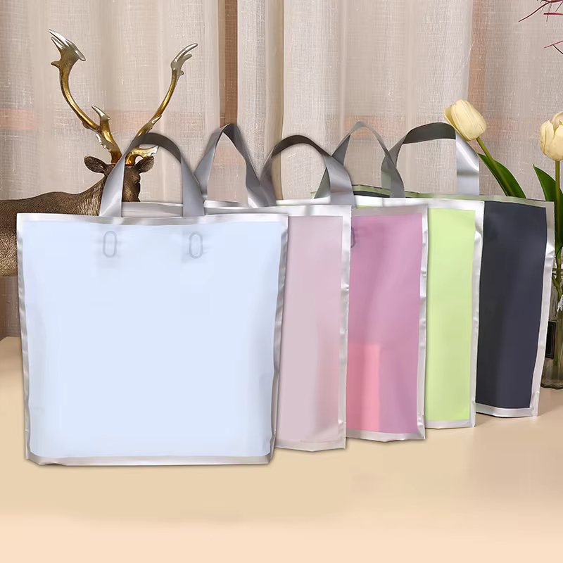 50Pcs Frosted hand shopping ba - Wedding Party Supply Store 评论和价格