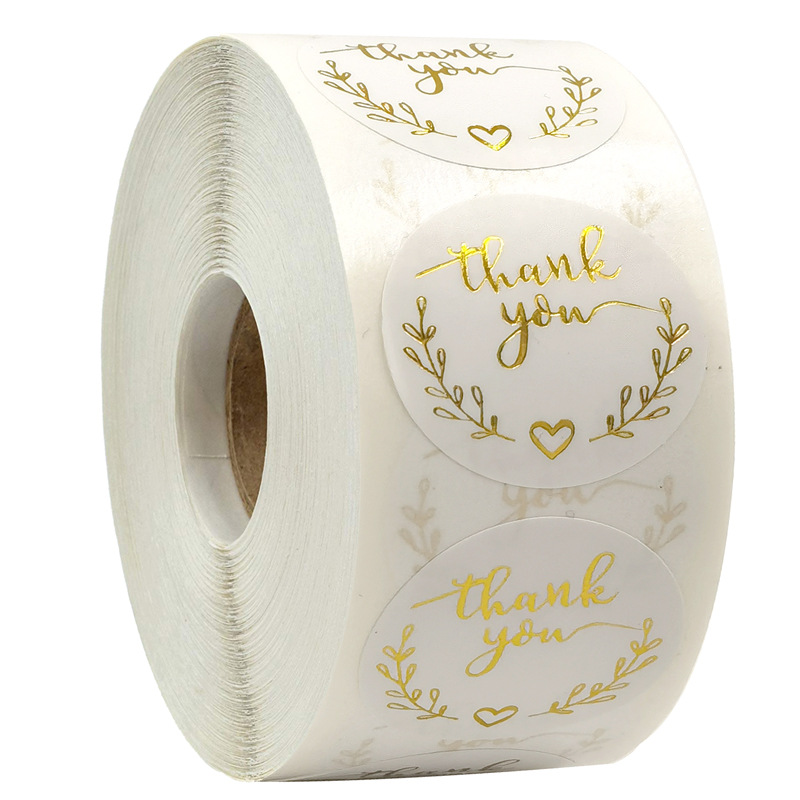 100-500pcs Gold Thank You Stic - Wedding Supply Business 评论和价格