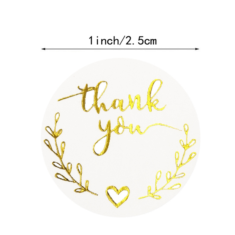 100-500pcs Gold Thank You Stic - Wedding Supply Business 评论和价格