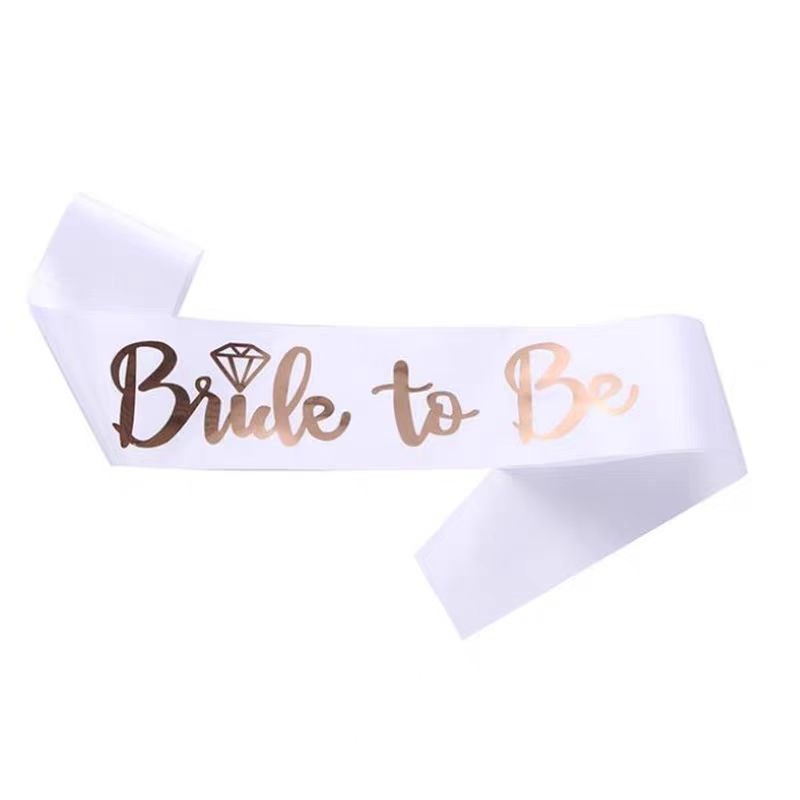 1Set Rose Gold Team Bride To B - Bride Tribe Sash 评论和价格
