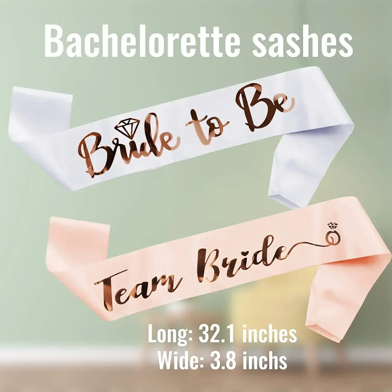 1Set Rose Gold Team Bride To B - Bride Tribe Sash 评论和价格