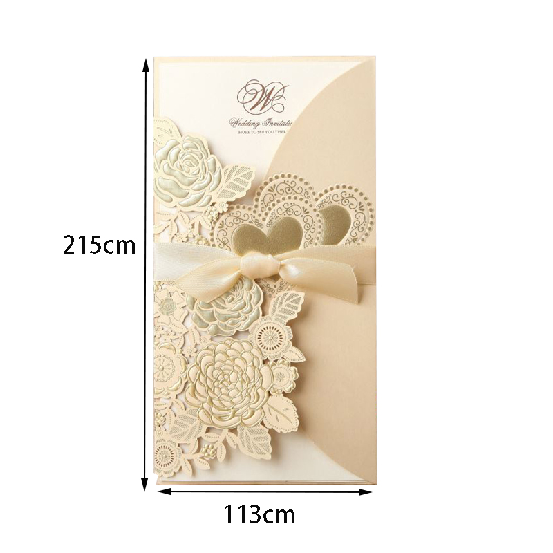 5/10Pcs Laser Cut Wedding Invi - Wedding Supply Business 评论和价格