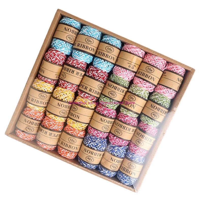  Multicolored Paper Cord Craft - Papercraft Supply Ribbon 评论和价格