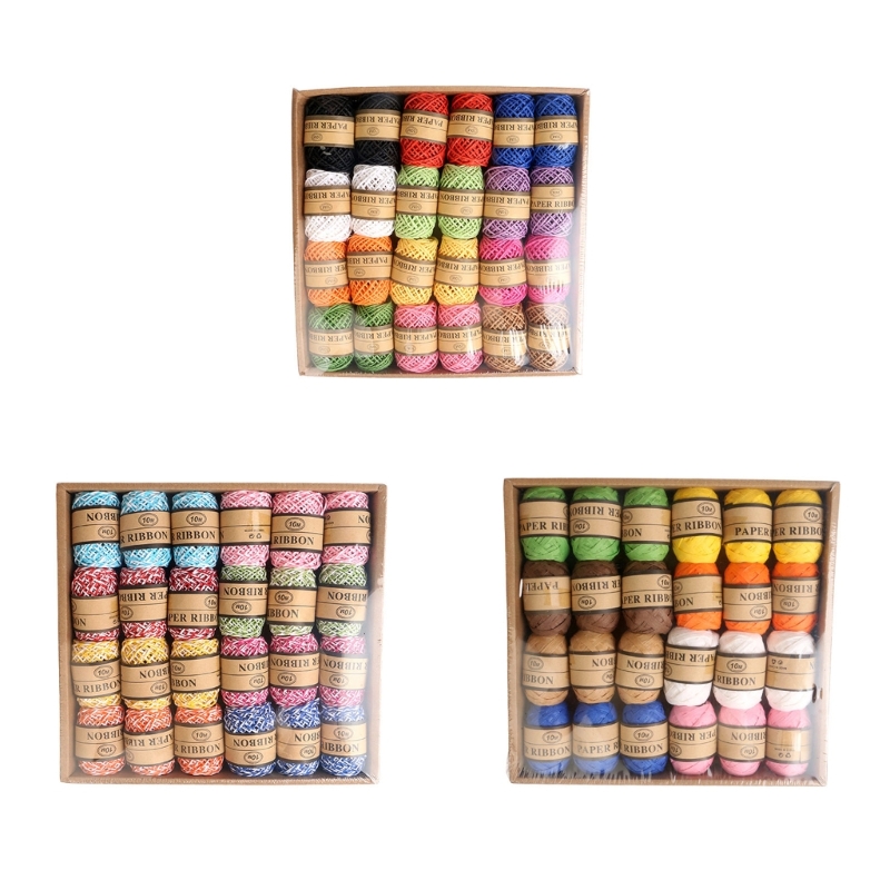  Multicolored Paper Cord Craft - Papercraft Supply Ribbon 评论和价格