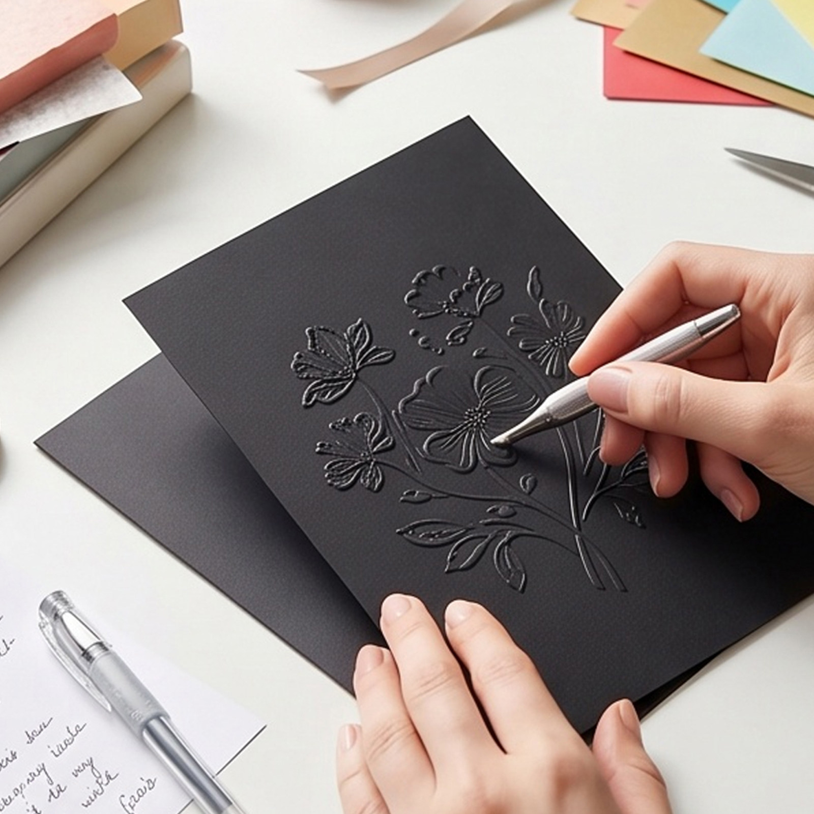 60Pcs Black Cardstock Thick He - Papercraft Supply Invitation 评论和价格
