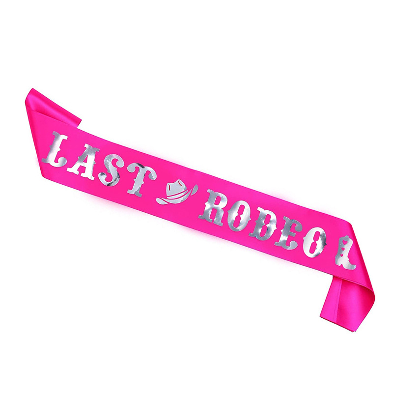 1Pcs Last Rodeo Sash Bachelore - Bride Tribe Sash 评论和价格
