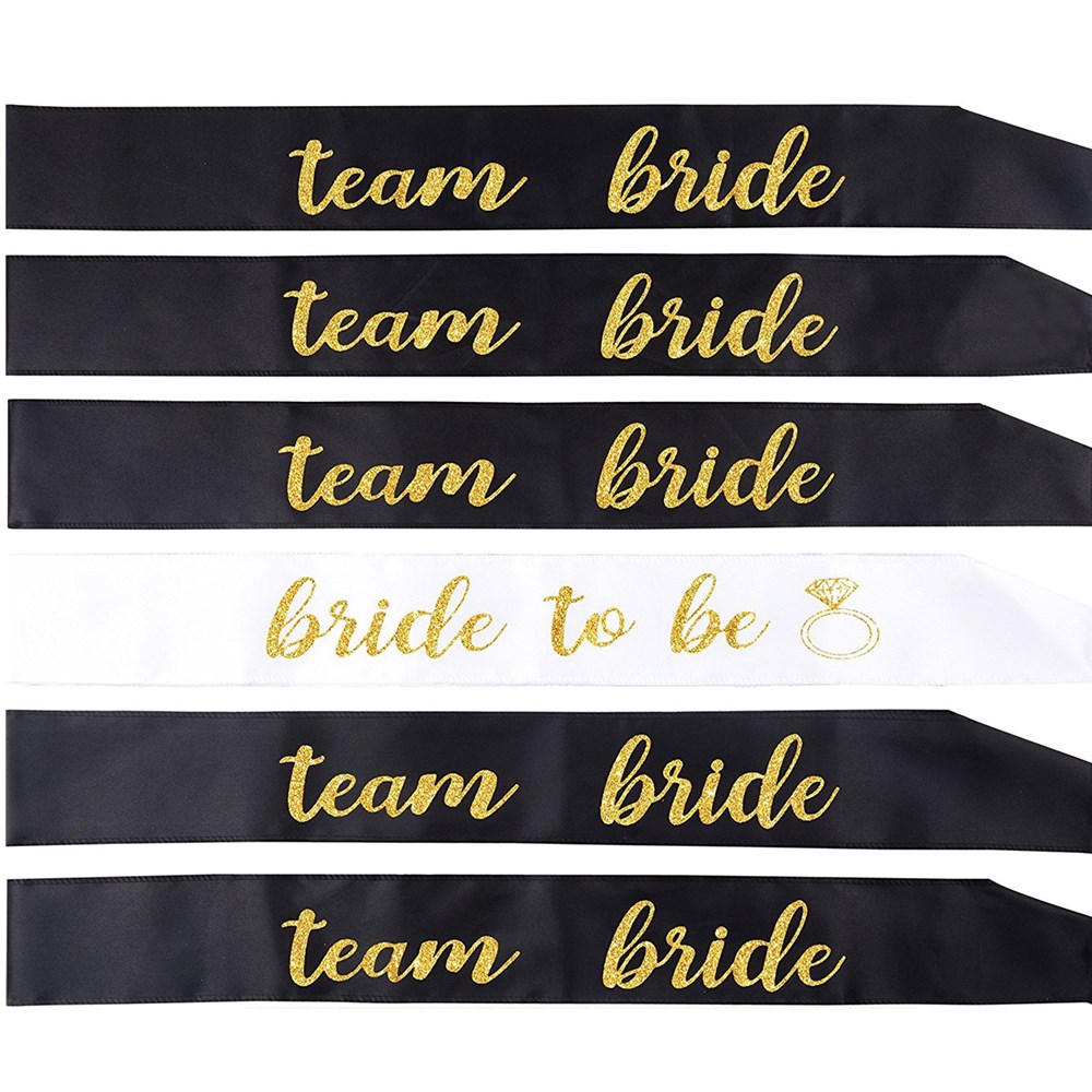 1set Wedding Bride To Be Team  - Bride Tribe Sash 评论和价格