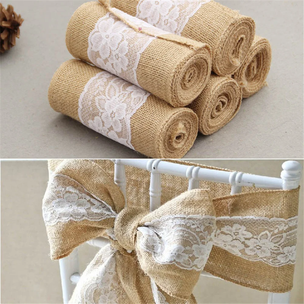 10PC Linen Chair Back Decorati - Supply Wedding Venue 评论和价格