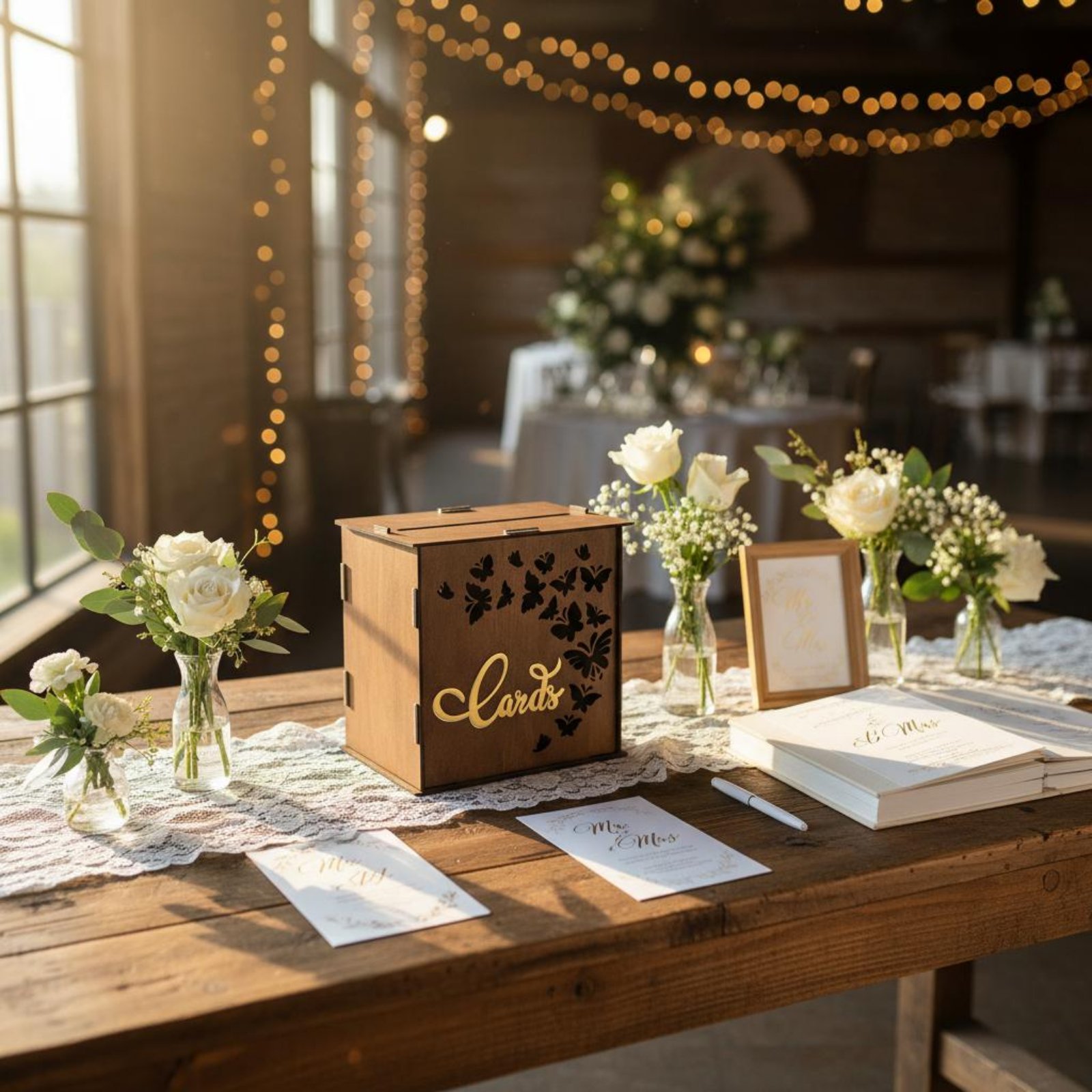 Wedding Card Box Cards Slot Wo - Wedding Card Box 评论和价格