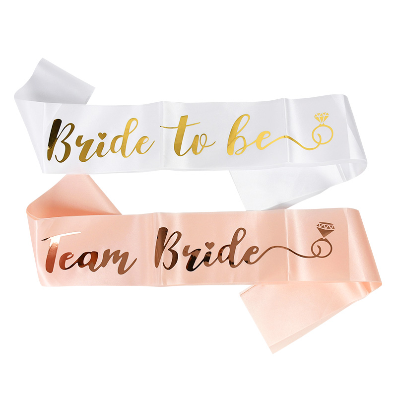 1Set Bride To Be Team Bride Sa - Bride Tribe Sash 评论和价格