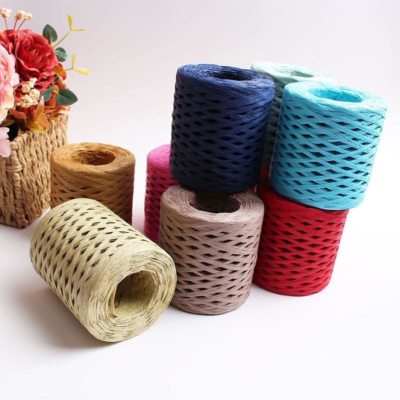 200M/Roll Raffia Paper Craft R - Papercraft Supply Ribbon 评论和价格