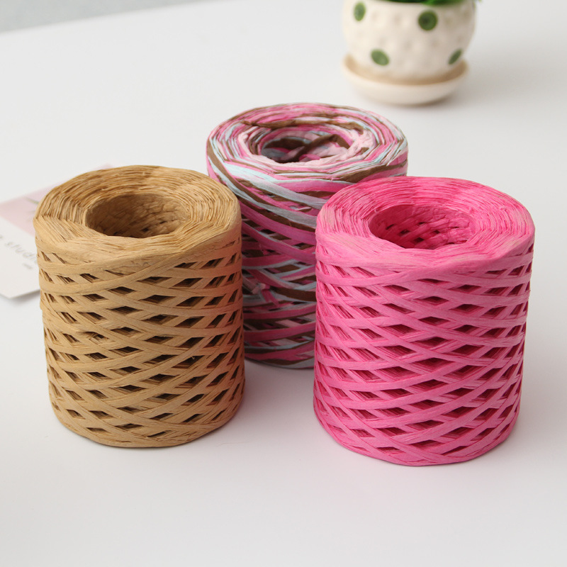 200M/Roll Raffia Paper Craft R - Papercraft Supply Ribbon 评论和价格