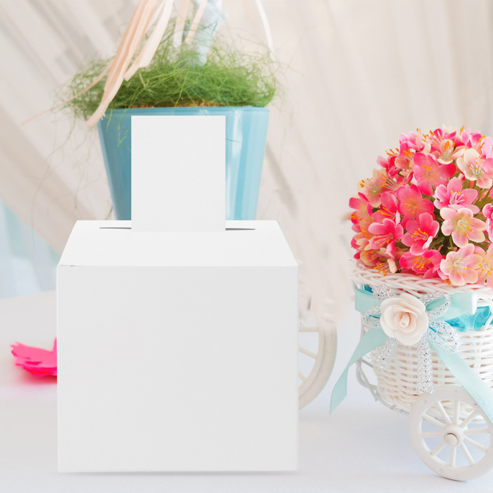 1Set Wedding Card Box White Pa - Wedding Card Box 评论和价格