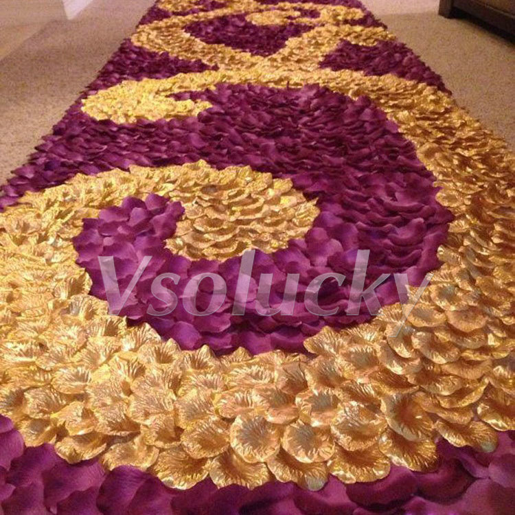 100pcs Silk Rose Petals Table  - Supply Wedding Venue 评论和价格