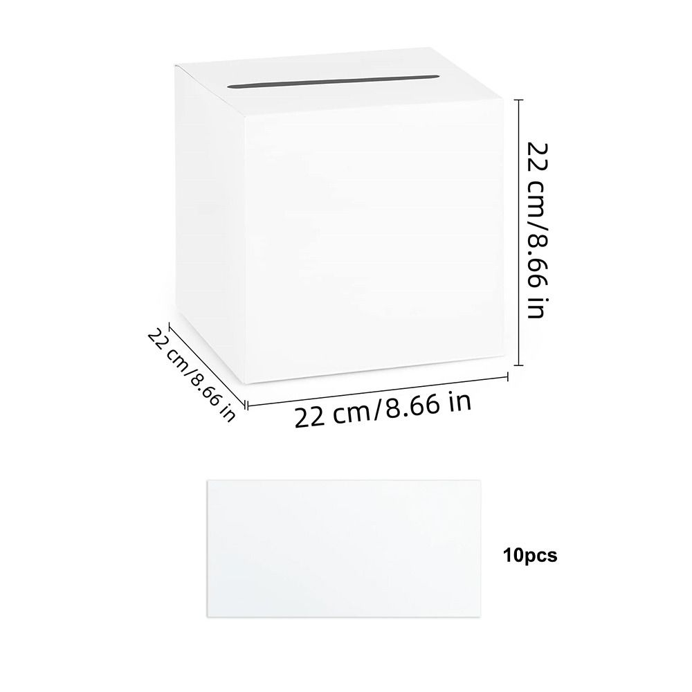Creative White Black Wedding C - Wedding Card Box 评论和价格
