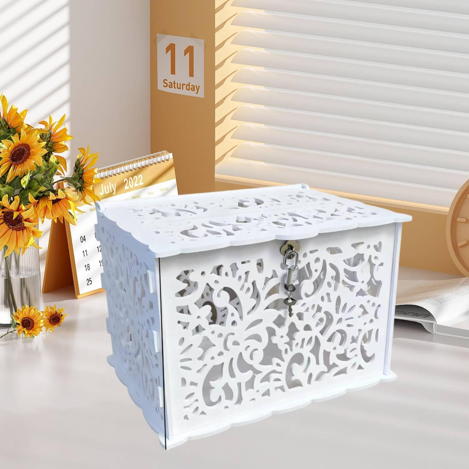 Spacious Locking Wedding Cards - Wedding Card Box 评论和价格