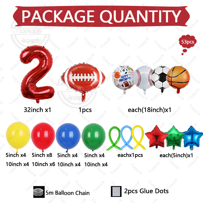 53Pcs Sports Theme 1-9th Birth - Supply Wedding Venue 评论和价格