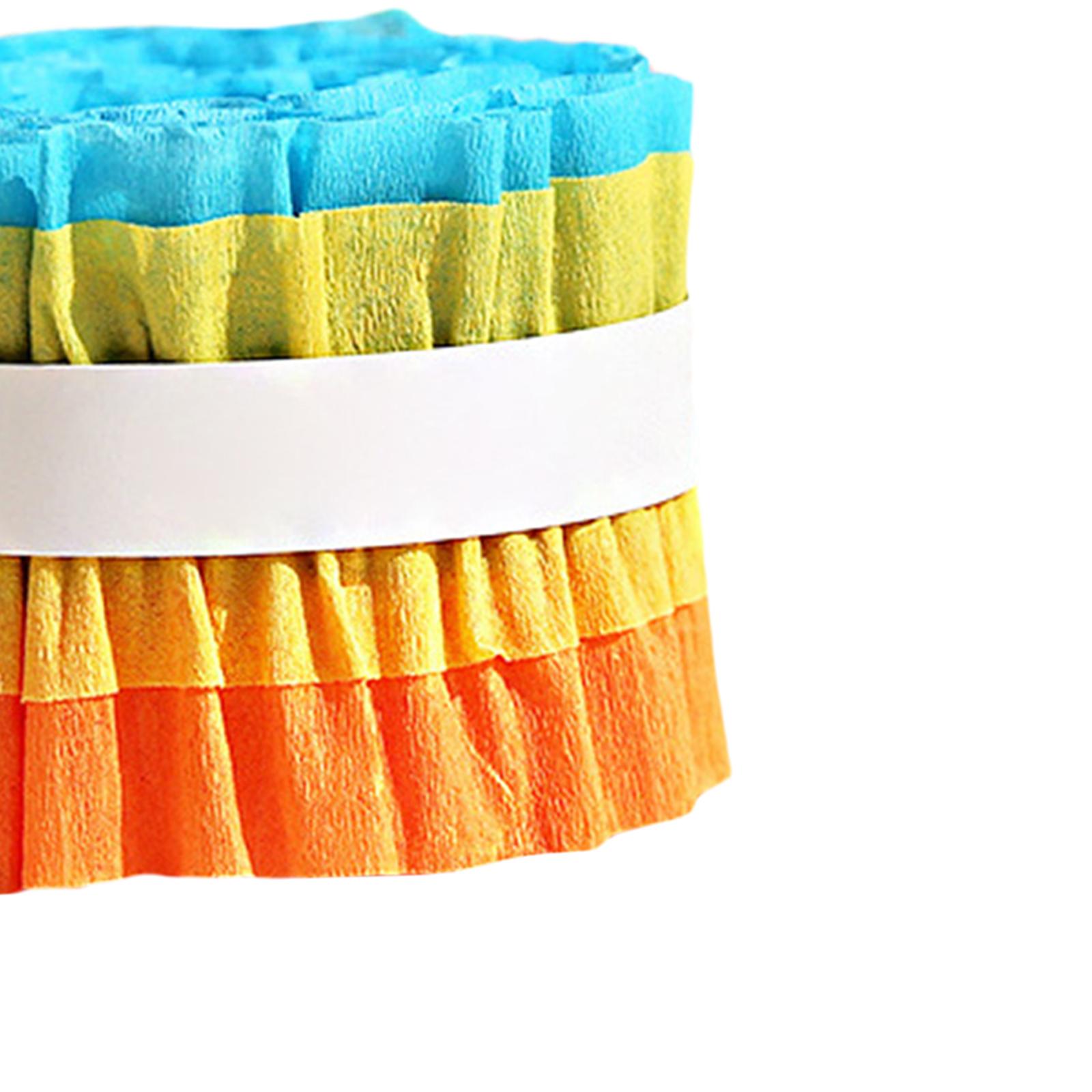 2 Pieces Wrinkle Paper Roll Cr - Papercraft Supply Ribbon 评论和价格